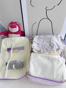 Sanrio Hello Kitty Travel Storage Bag - Cute And Functional Luggage Organizer, Waterproof Fabric, Multiple Compartments, Ideal For Travel And Daily Use, Perfect For Women And Teens, Great For Clothes And Toiletries, Compact And Lightweight Design For Easy Carrying, Stylish Appearance Adds A Pop Of Color To Your Journey, Essential Travel Accessory For Organized Packing And Convenient Traveling.