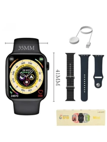 Smartwatch S10 Mini Smart Watch With NFC Health Monitor Compatible With Android And IOS LAXASFIT - Rose - View 10