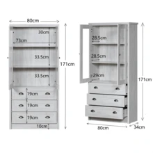 Storage Cabinets - Grey - View 8