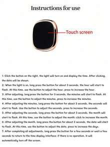 1pc Rose Gold Square Digital Display Electronic Watch/BFF Watch Magnetic Clasp Milanese Band Digital Sport Watch - Rose Gold - View 2