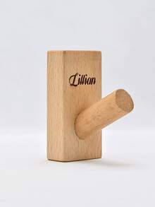 Ganchos de abrigo sólidos simples, percheros de madera natural, ganchos de abrigo de pared de madera de nogal, ganchos decorativos para puertas, cuartos de lavandería, tiendas, cafeterías, regalo de Navidad especial