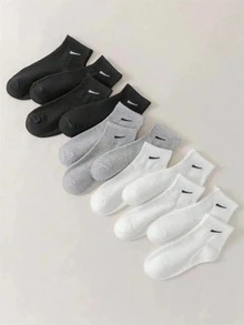 15 perechi de șosete clasice respirabile pentru bărbați, culori solide, până la gleznă, potrivite pentru purtare zilnică în toate anotimpurile (Modelul de pe șosete este țesut, nu brodat sau imprimat. Pot exista unele diferențe între produsul real și imagine, cum ar fi modele diagonale, ceea ce este un fenomen normal.) (Disponibil în 1/3/5/9/10/15/20/30/50/90/150 de perechi)