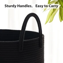 1 pièce Grand panier à linge tressé de style bohème - Panier polyvalent pour vêtements, couvertures, jouets et serviettes - Parfait pour le salon, la chambre à coucher ou la buanderie, paniers d'étagère