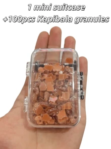 200pcs Mini Capybara Decorations With Storage Box, Resin Capybara Crafts For Dollhouse, Micro Capybara Garden Decor, Children's Art Supplies For Back To School, Kids Learning Supplies, Backpacks, Christmas, Thanksgiving Party Favors - Multicolor - View 8