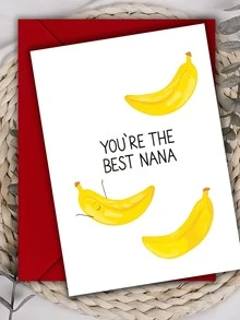 طقم بطاقة تهنئة للجدة - بطاقة مضحكة وإبداعية "أنت أفضل جدة" مع مغلف