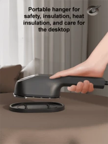 SOKANY 1pc Handheld Hanging Iron, Mini Electric Iron, Portable Household Ironing Machine, Instant Hot Ironing, Intelligent Temperature Control Protection, Flat Ironing/Hanging Ironing Two-In-One, Smooth Large Panel, Multi-Speed Adjustment, Ironing Without Damaging Clothes, Suitable For Home, Travel, Business Trip And Other Scenes, Easily Smooth Out Wrinkles On Clothes, Iron And Flatten Immediately, Creating A Refined Life