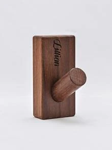 Ganchos de abrigo sólidos simples, percheros de madera natural, ganchos de abrigo de pared de madera de nogal, ganchos decorativos para puertas, cuartos de lavandería, tiendas, cafeterías, regalo de Navidad especial