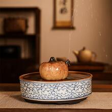 Ceramic Frog Tea Pet Cute Tea Set Ornaments Tea Set Accessories Spray Water Frog Tea Pet Heat Expansion Andcontraction Principle