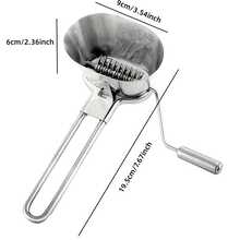 Multipurpose Stainless Steel Manual Herb Chopper For Kitchen Use - Perfect For Chopping Cilantro And Other Herbs - Silver - View 4