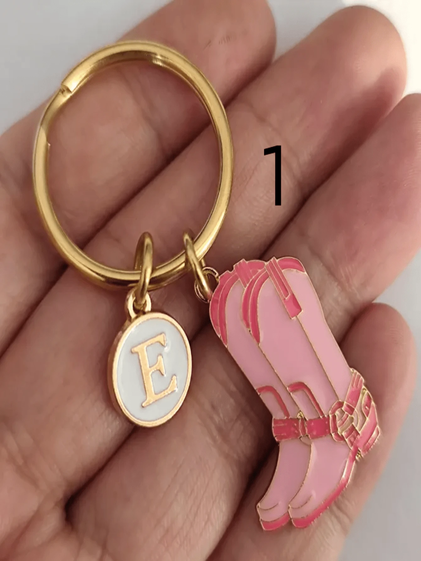 Personalized Cowgirl Keychain Gift For Boys - Multicolor - View 1