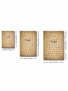 Impresión en lienzo de poses de yoga ashtanga, decoración de gimnasio en casa, estudio de yoga, decoración de pared para sala de estar, decoración del hogar, decoración de habitación, decoración navideña, decoración de Halloween