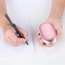 RAF 2-In-1 Portable Hand Warmer, Rechargeable Heating Pad For Winter, Electric Hand Warmer With Fast Heating And Power Bank Function, Pocket Heater Suitable For Women, Men, Students And Elderly, Best Warming Gift For Valentine's Day And Christmas. Battery Capacity: 1200mAh.