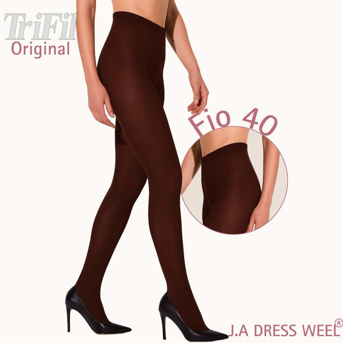 Trifil Women Tights - Rust Brown - View 1