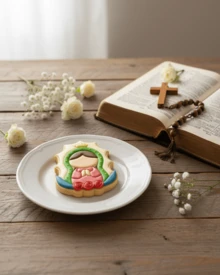 AG MANUALIDADES Virgin Cookie Cutter Virgin Christmas Stencil - Purple - View 4