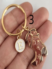 Personalized Cowgirl Keychain Gift For Boys - Multicolor - View 4