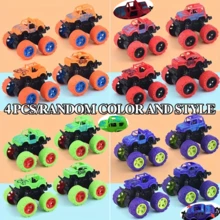 怪物卡车玩具 - 摩擦驱动玩具车推拉式儿童车辆是适合 3 岁及以上男孩和女孩的最佳圣诞节和生日派对礼物、圣诞怪物、男孩玩具游戏、汽车男孩派对、怪物卡车、卡车、怪物卡车、返校