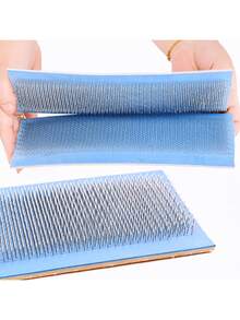 Bộ 2 miếng thảm vẽ tóc, thảm vẽ tóc nối, dụng cụ duỗi tóc, kích thước 24*9cm (9,5*3,6 inch) - Màu xanh lam - Xem 8