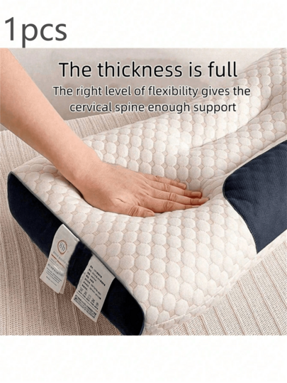 1pc Super Zachte Massage Knitted SPA Kussen Insert, Ergonomic To Relieve Shoulder Neck Pressure, Com Tafel Elastic, Home, Commute, Business Leisure