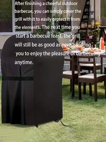 1pc Windproof Barbecue Cover, Creative Cylindrical Outdoor Barbecue Shelter