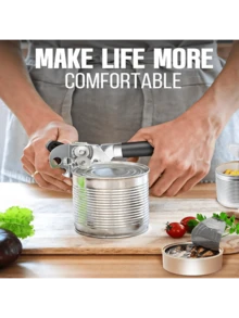 Ooth-Edge Can And Jar Lid Opener, Easy-Grip Handheld Tool For Effortless Opening Of Cans And Jars, Ideal For Daily Kitchen Use