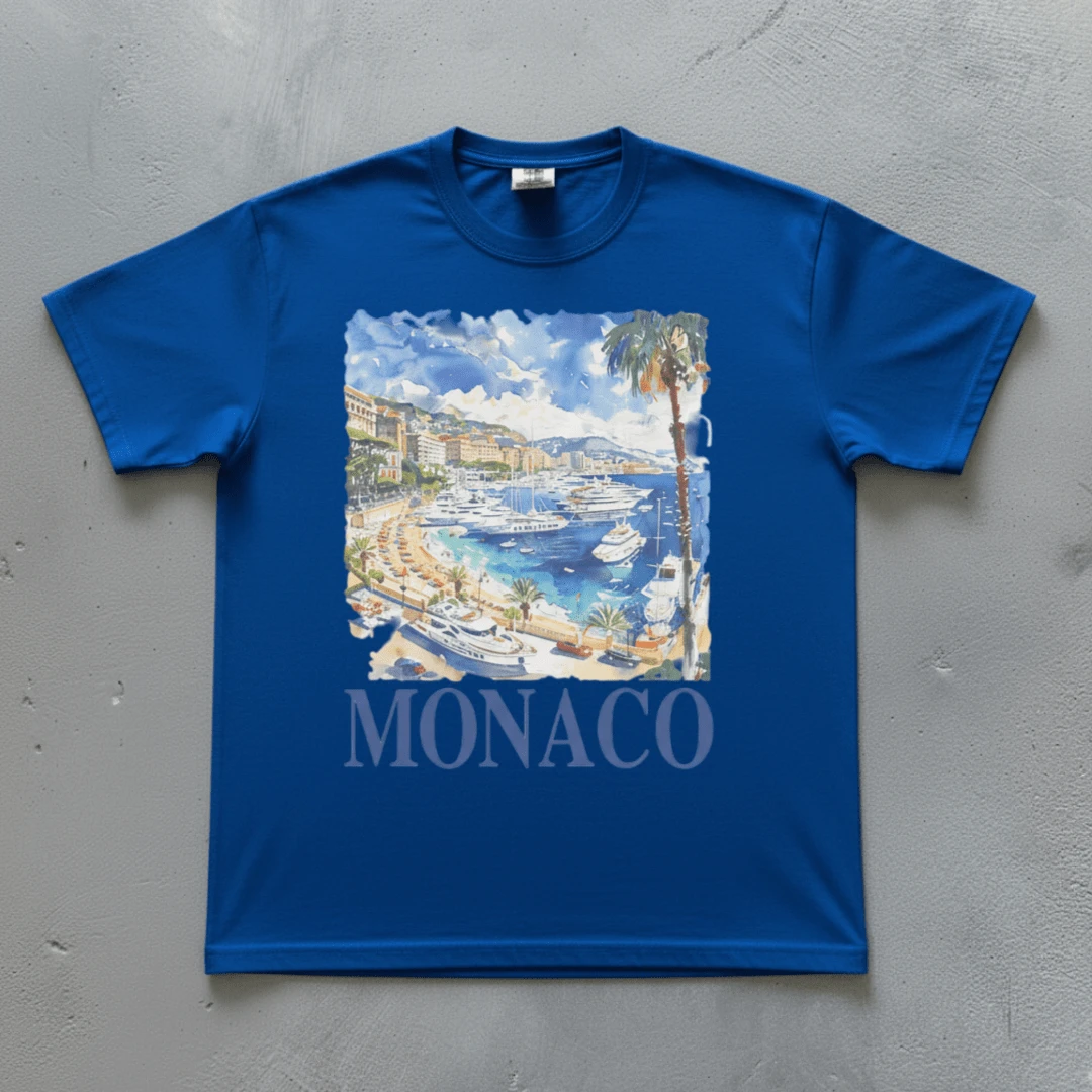 Camiseta Monaco Artistica Retro Blogueirinha Confortavel Algodão Confortavel