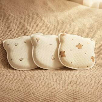 INS Nordic Home Baby Cartoon Bear Shaped Pillow, Removable Cotton Breathable Contoured Pillow, Nordic Style Contoured Pillow For Daily Use, Baby Gift, Photography Prop For Festivals