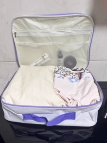 Sanrio Hello Kitty Travel Storage Bag - Cute And Functional Luggage Organizer, Waterproof Fabric, Multiple Compartments, Ideal For Travel And Daily Use, Perfect For Women And Teens, Great For Clothes And Toiletries, Compact And Lightweight Design For Easy Carrying, Stylish Appearance Adds A Pop Of Color To Your Journey, Essential Travel Accessory For Organized Packing And Convenient Traveling.