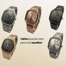 Original Lumen Women's Luxury Calendar Watch 3ATM Stainless Steel Adjustable Strap - 金色 - 查看 4