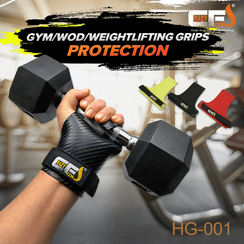 CRAZY FOXS Hand Grips For Crossfit Workouts, Pull-Ups, Weightlifting ...