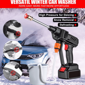 Cordless Pressure Washer, High Pressure Washer Gun, Wireless High Pressure Car Wash Washer Gun Water Gun Spray Cleaner,Suitable For Washing Cars/Fences/Siding,One Battery
