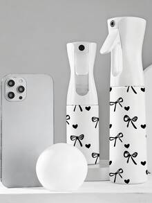 Schleifenmuster klare PET nachfüllbare Reise-Sprühflasche, Mehrzweck-Feinnebel-Sprühflasche für Reisen und Geschäftsreisen, Make-up-Entferner-Spender, wiederverwendbare Haarspray-Flasche, kontinuierlicher Wasserzerstäuber, für Haarstyling, Reinigung, Pflanzen, Gesichtsfeuchtigkeit