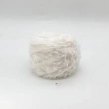 2/1pc 100g 钩针纱，彩虹混纺，奢华柔软人造毛皮纱球，羊毛纱，粗羊毛仿貂毛花式纱，粗羊毛手工编织纱，柔软纱 DIY 钩针编织纱线，用于衣服、圣诞帽