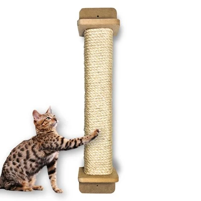 Arranhador de Parede Para Gatos Poste 80cm SISAL 8MM REFORÇADO PREMIUM Arranhador Gato Parede