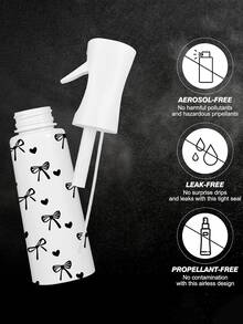 Schleifenmuster klare PET nachfüllbare Reise-Sprühflasche, Mehrzweck-Feinnebel-Sprühflasche für Reisen und Geschäftsreisen, Make-up-Entferner-Spender, wiederverwendbare Haarspray-Flasche, kontinuierlicher Wasserzerstäuber, für Haarstyling, Reinigung, Pflanzen, Gesichtsfeuchtigkeit