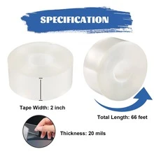 شريط عزل النوافذ الشفاف، شريط إحكام الأرضيات مقاوم للطقس بدون بقايا للنوافذ والأبواب - شفاف - مشاهدة 4