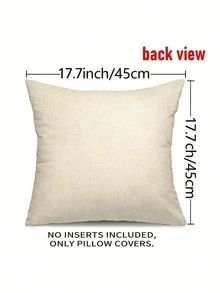 1/2/4 Stück Leinen 2D Flachdruck ohne echte Stickerei, symmetrisches Herbstblatt Muster Kissenbezüge, dekorative Kissen für Herbst mit Reißverschluss, waschbare Polyesterstoff, weich & gemütlich für festliche Tisch- oder Fensterbank Atmosphäre (ohne Füllung), 2D Flachdruck