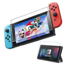 Funda Protectora Consola Switch Joycon Carcasa Protector Pantalla Util Vmingo Mexico - Negro - Ver 5