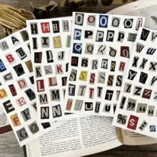 181pcs/4 Sheets English Alphabet & Number Symbol Sticker Pack, Vintage Scrapbooking Aesthetic Stickers, Planner Stickers, Scrapbook Materials, Letter Stickers, Scrapbooking Supplies, Durable Assorted Styles, Suitable For DIY Stickers, DIY Crafts, Scrapbooking, Fridge Decor, Room Decor, Bag Decor, DIY Phone Case, Bedroom Decor, Office Supplies, School Supplies, Party Gifts, Valentine's Day Gifts, Christmas Gifts, New Year Gifts