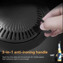 REDSUN, Portable Gas Stove Baking Tray,Korean Barbecue Grill Pan,‌Baking Sheet, Household Cookie Sheet, Roasting Pan, Party Oven Tray, Non-Stick Pan