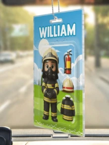 1 Piece Custom Cartoon Grandma Acrylic Keychain Figure Toy With Accessories Gift Pack, Vintage Style Brown Outfit Cute Character Design Ornament, Personalized Car Rearview Mirror Pendant Decoration For Christmas Halloween Birthday Party Family Friends Warm Ambience Gift