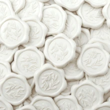 30 Stücke/Packung Baumzweig Kranz Muster Wachssiegel Aufkleber, für Hochzeitseinladungen, Partyeinladungen Dekoration, Geschenkverpackung, Scrapbooking Dekoration