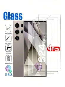4片装9H钢化玻璃屏幕保护膜，兼容三星Galaxy S25/S25 Ultra/S24/S23/S22/S21/Galaxy A16/A05/A36/A54 5G/A34/A70/A12，高清透明保护膜 - 無色 - 查看 36