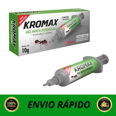 Mata Formiga Caseiras Kromax Gel 10G Repelente Isca Atrativa Krodec Elimina Formigueiro