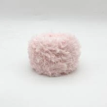 2/1pc 100g 钩针纱，彩虹混纺，奢华柔软人造毛皮纱球，羊毛纱，粗羊毛仿貂毛花式纱，粗羊毛手工编织纱，柔软纱 DIY 钩针编织纱线，用于衣服、圣诞帽