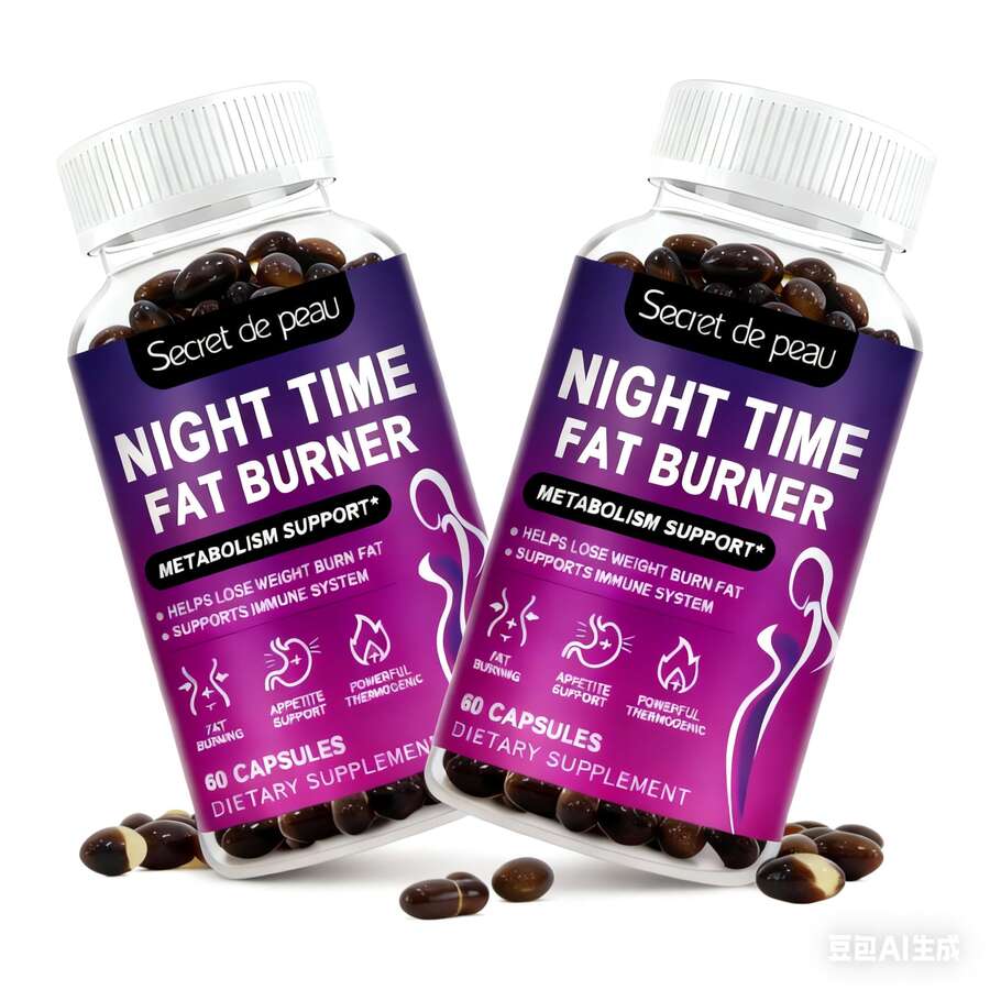 MULITTEA (2 Pack)Quick Ship Items | Night Time Fat Burner Capsules For Women - Weight Loss Products To Support Metabolism & Weight Loss, Dietary Supplement - 2 Pack(120Pcs) - 查看 1