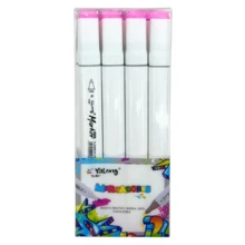 Pack Completo de 12 Plumones de Colores Intensos y Duraderos – Perfectos para Dibujo, Escritura, Manualidades y Proyectos Creativos para Niños, Estudiantes y Artistas - Rosa Pálido - Ver 1