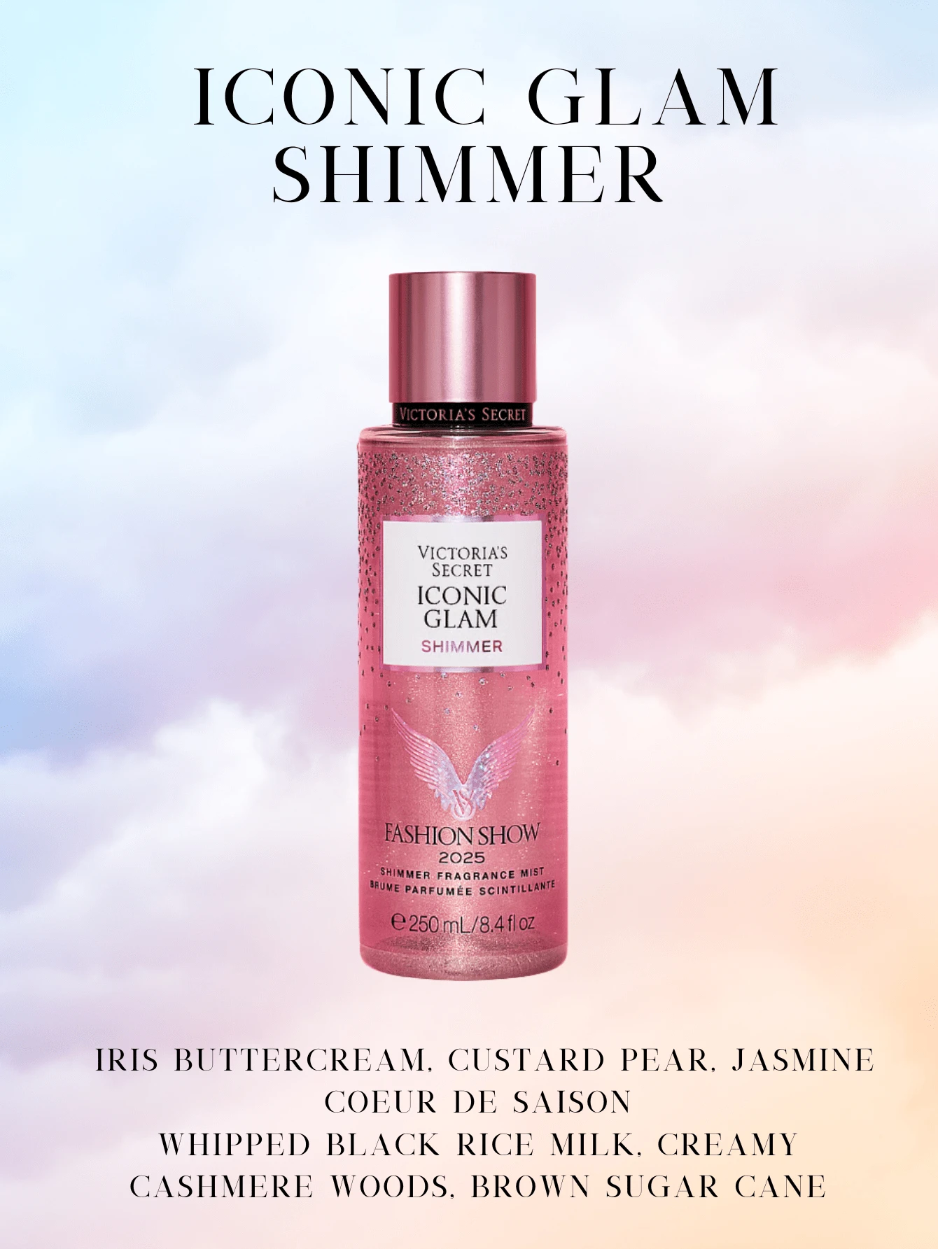 Victoria's Secret Victoria's Secret VS Body Mist Fine Fragrances Pink Perfume Dreamy Petals Sunlit Sparkling Blooms - Iconic Glam Shimmer - View 1