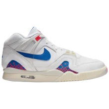 Nike Air Tech Challenge II Pixel Court (2025) FZ9033-102 Men Fashion Sneakers New - White/Red/Blue - View 2
