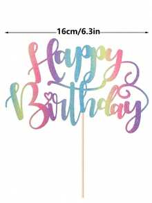 Decoración para tarta de cumpleaños de bambú, decoración brillante y sin electricidad para todas las edades, accesorio universal para fiestas, sin plumas