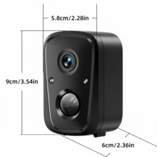 Solar-Powered IP65 Waterproof Security Camera, 3K High-Definition Outdoor/Indoor 2.4GHz & 5GHz Wireless Camera 4Pack , With Artificial Intelligence Motion Detection, Two-Way Audio, 5200 Mah Battery And Solar Panel, Suitable For Home, Pet, Babysit Camera, Garage, Yard, Solar Security Camera Work For Alexa - 黑色 - 查看 2